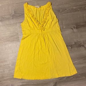 Loft yellow cotton sundress